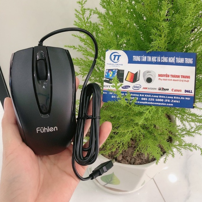 Chuột có dây Fuhlen L102 (USB/Đen) - Mới Chính hãng Ninza BH 24 Tháng - Mua kèm Tấm lót chuột | BigBuy360 - bigbuy360.vn