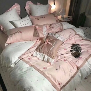 Trọn bộ chăn ga gối lụa cao cấp sieu yêu