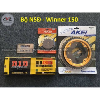 Sỉ Bộ NSD DID - Nhông đĩa Akei loại xịn - sên xích nhông đĩa