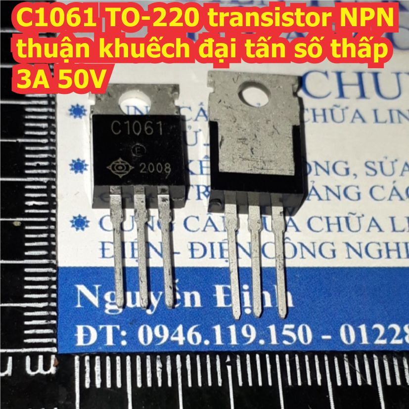 5 con 2SC1061 C1061 TO-220 transistor NPN thuận khuếch đại tấn số thấp 3A 50V kde8388