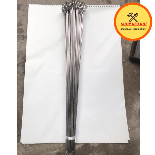 Xiên nướng thịt inox 60cm dày 4mm