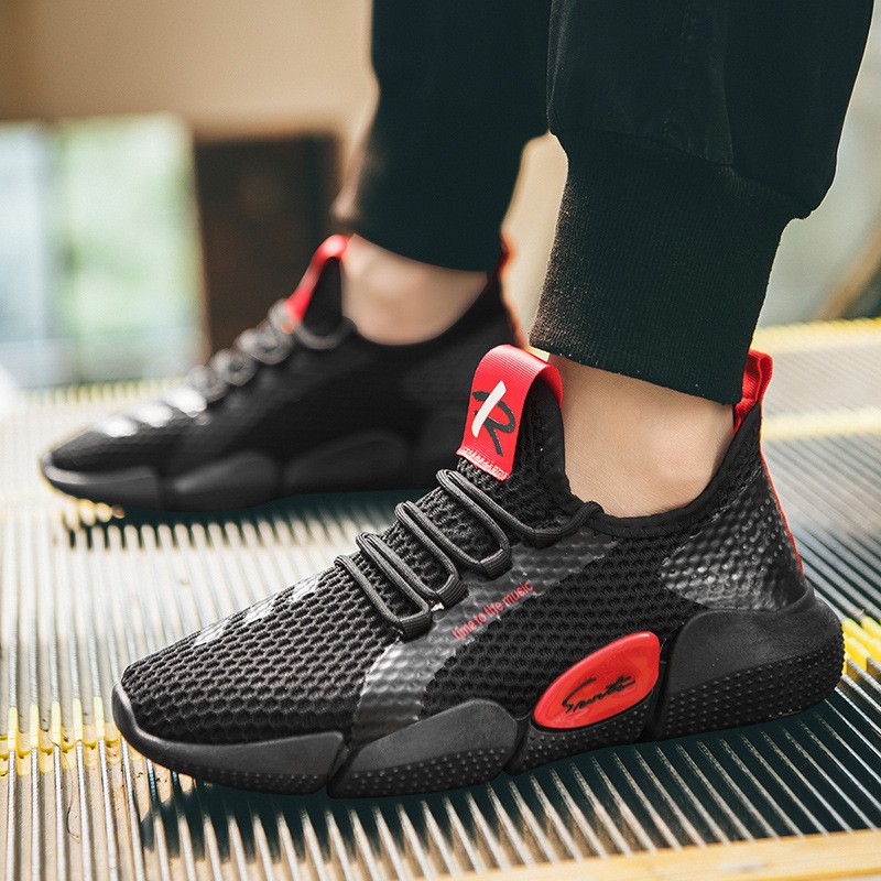 Giày Sneaker Thể Thao Nam G38 Lưới thoáng Khí Đi Học Đi Chơi Màu Trắng Đen Vàng Phong Cách | BigBuy360 - bigbuy360.vn