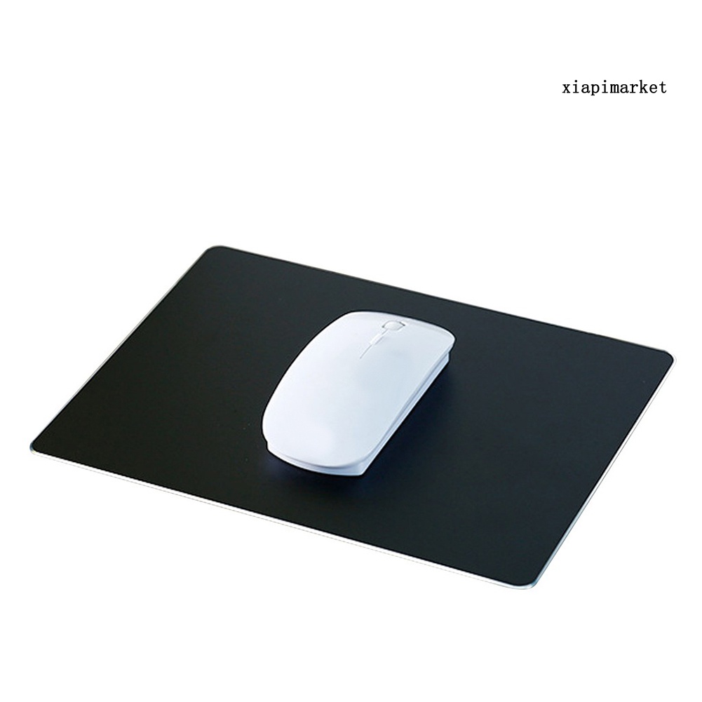 LOP_Slim Sleek Anti-Slip Aluminum Alloy Computer Gaming Mouse Pad Mat Mice Mousepad