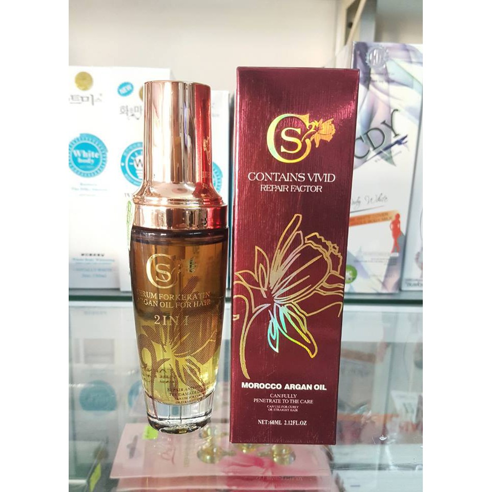 Tinh dầu dưỡng tóc CS Morocco Argan Oil 60ml