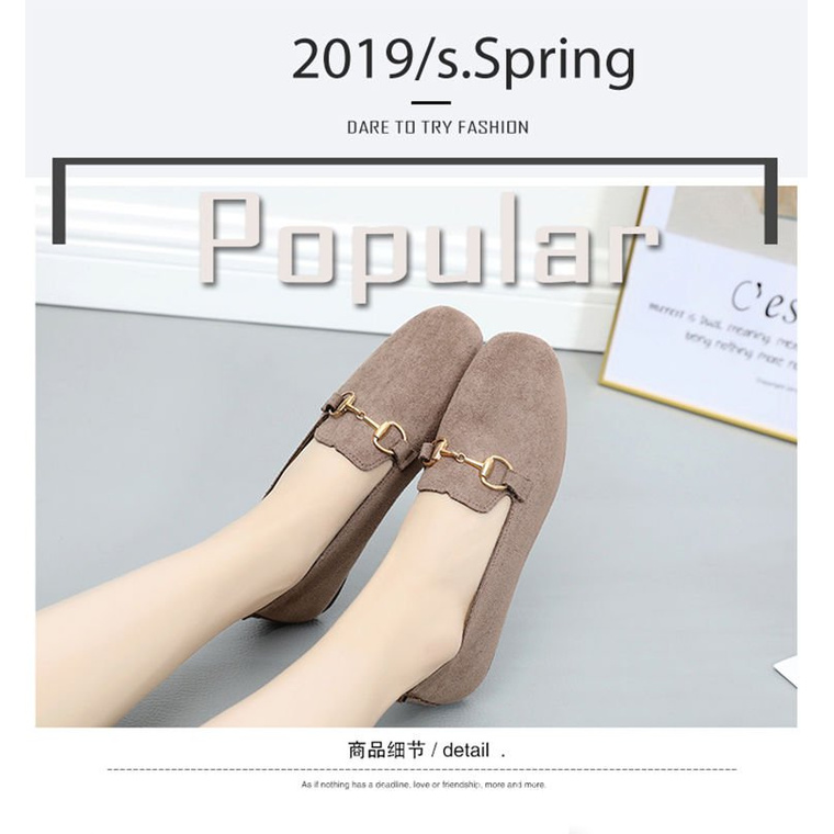 Women's Shoes2020New Loafers Spring Soft Bottom Comfortable Versatile Single-Layer Shoes Women's Fashion Casual Shoes Flat Driving Shoes