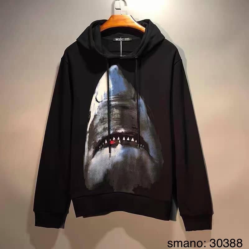 [Mã 12FASHIONSALE1 giảm 10K đơn 50K] Áo nỉ hoodie mũ in hình cá mập cực chất | BigBuy360 - bigbuy360.vn