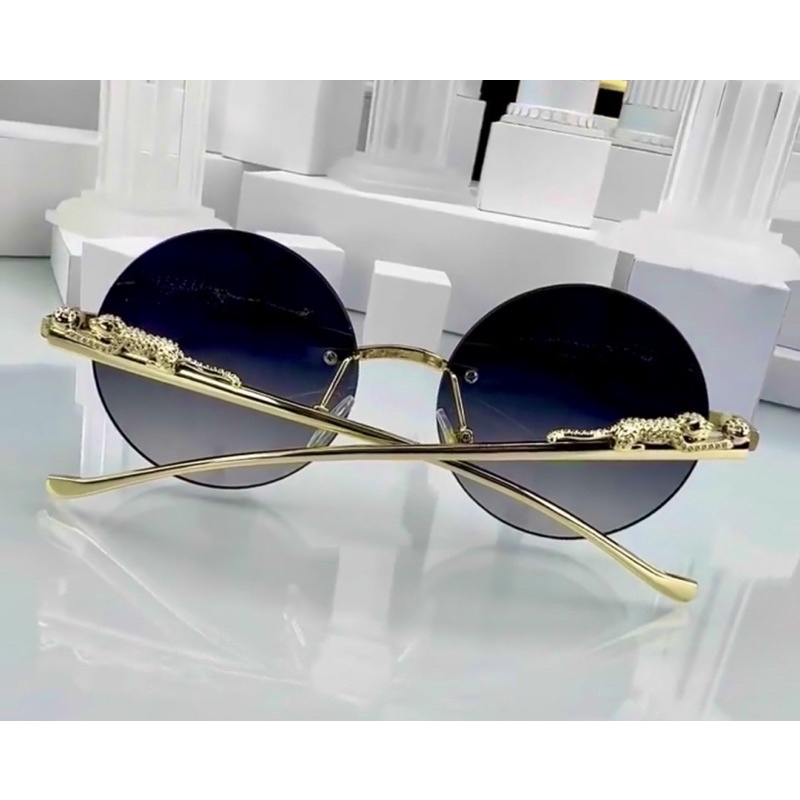 Mắt Kính Tròn Chống Chói Chống Tia Cực Tím Có 2 Màu