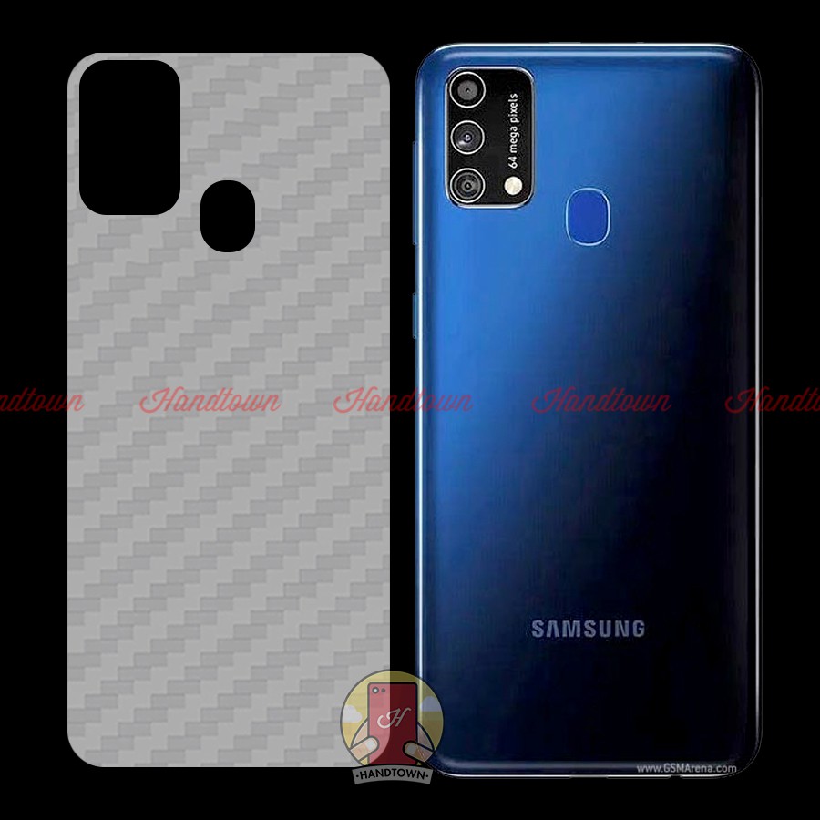 Miếng Dán Lưng Cacbon Samsung Galaxy M21s samsungM21s Không Full Viền Bảo Vệ Mặt Lưng Máy Khỏi Bụi Bẩn Chống Trầy Xước