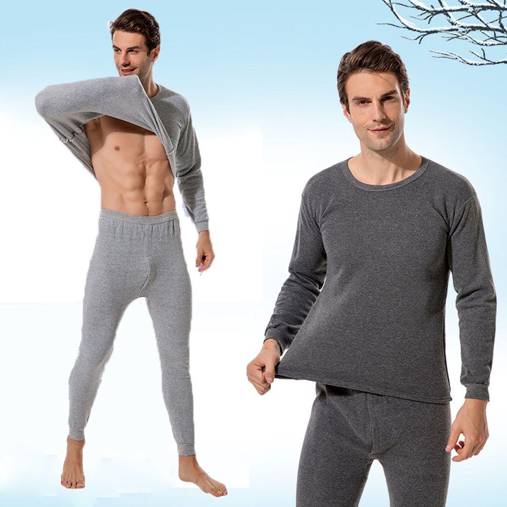 Set 2 Áo Thun Cổ Tròn Giữ Ấm Cho Nam