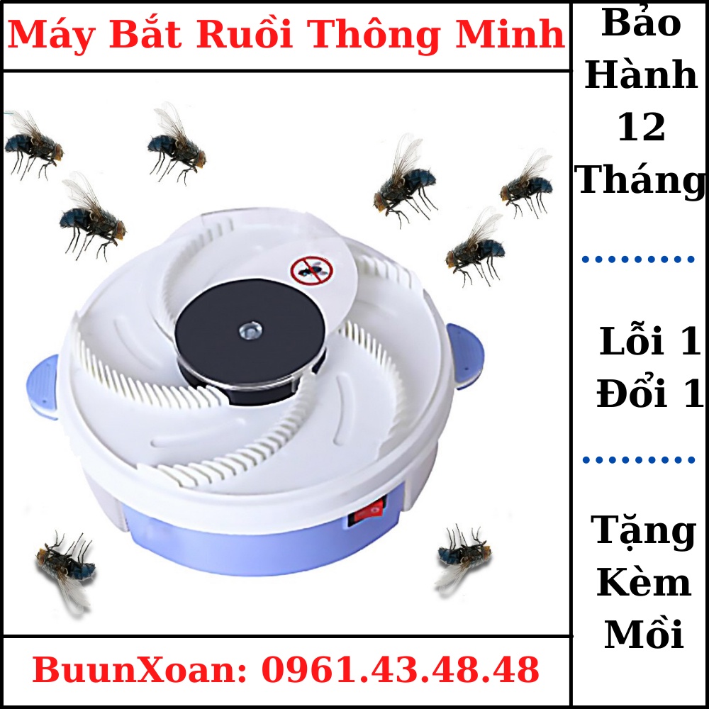 Máy Bắt Ruồi Tự Động Thông Minh, Chạy Điện Không Dùng Hóa Chất
