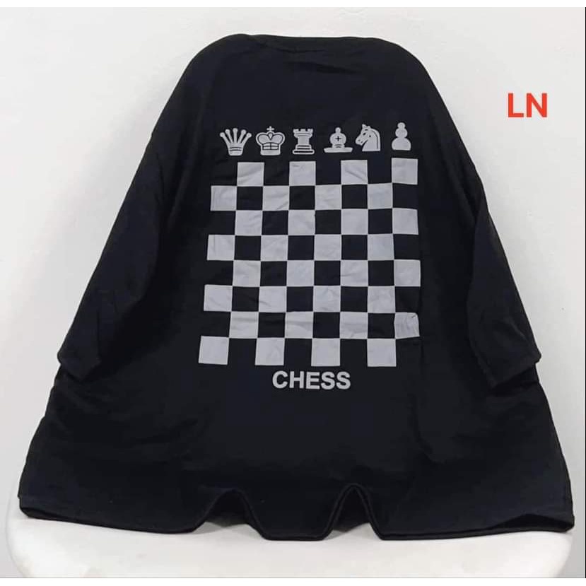 Áo thun CHESS bàn cờ unisex - Áo Phông cộc tay chất cotton  in hình họa tiết cá tính, nổi bật