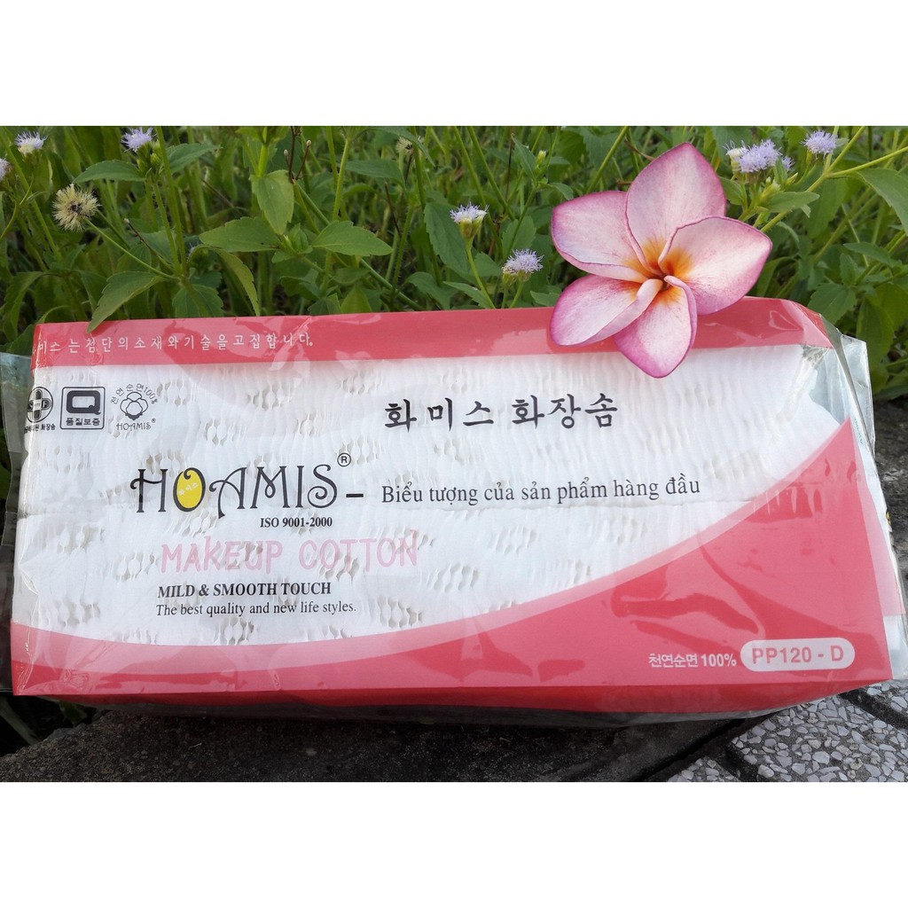 Bông tẩy trang cao cấp Hoamis 120 miếng- 2200975 | BigBuy360 - bigbuy360.vn
