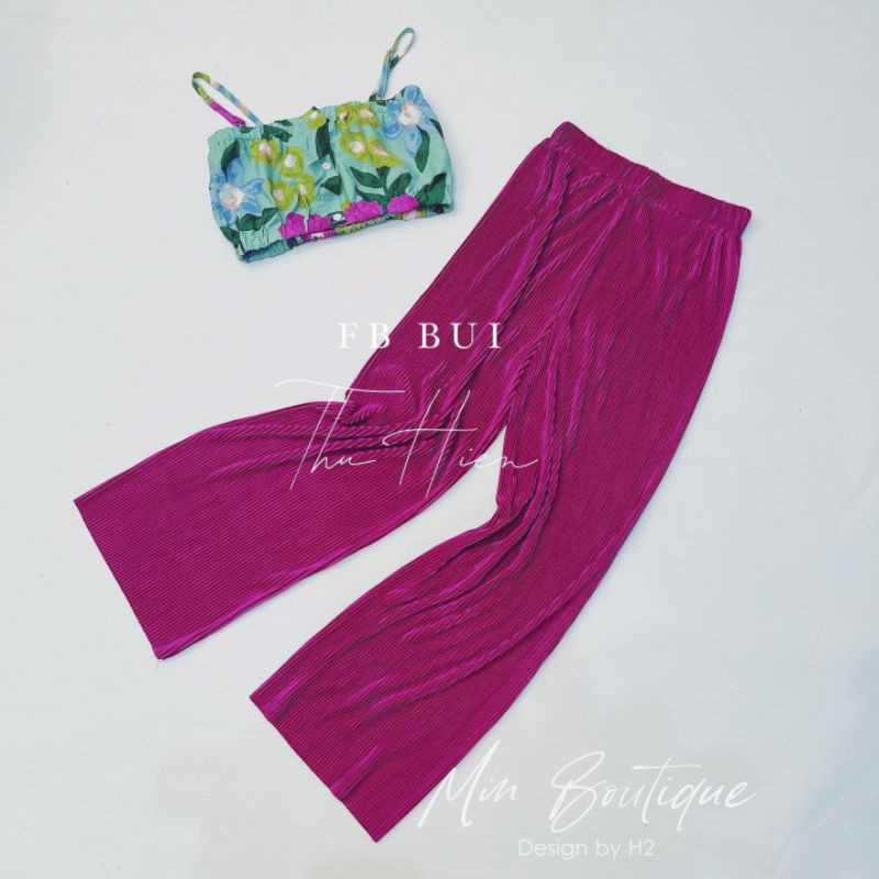 Quần dập li màu