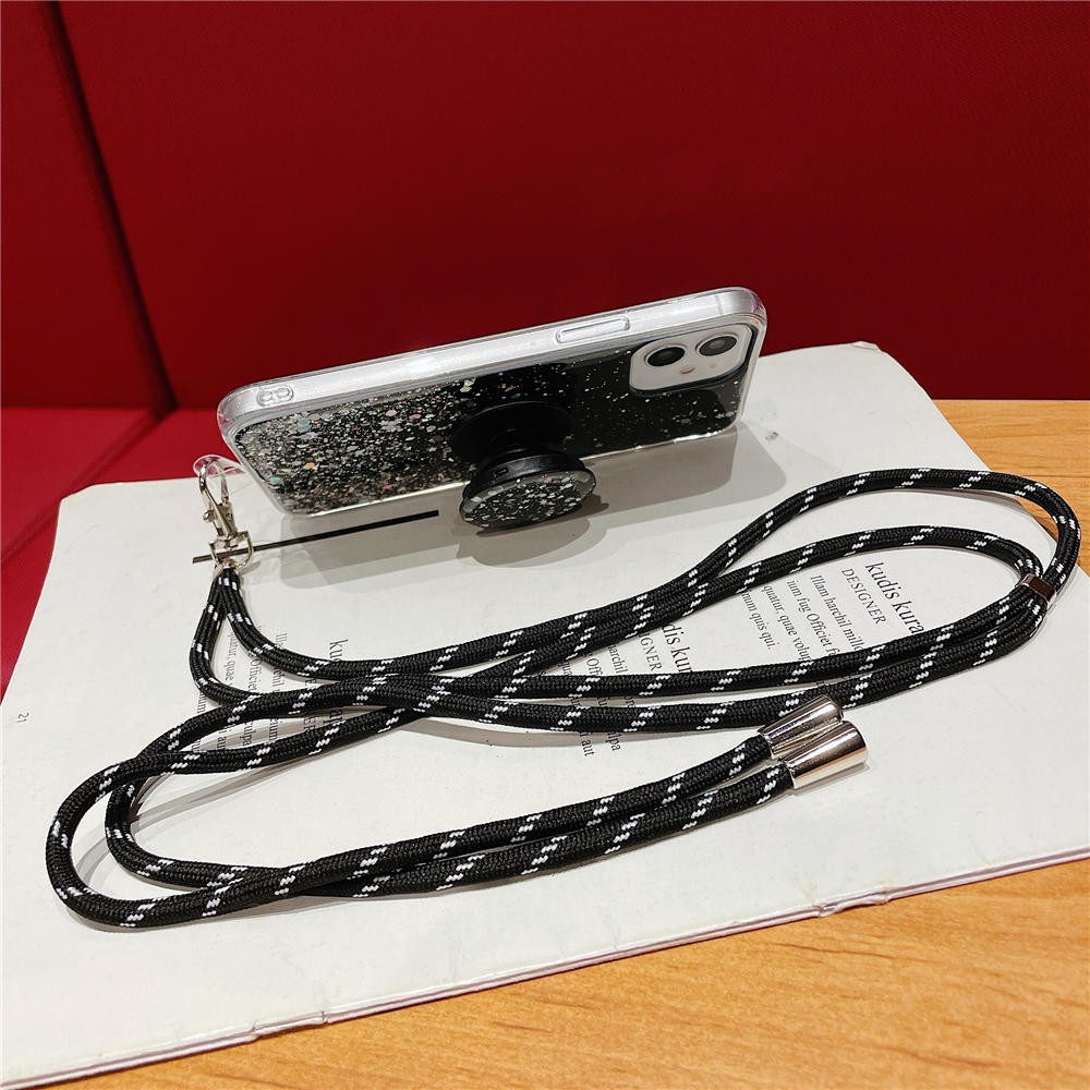 Ốp lưng kèm dây lấp lánh cho Samsung A32 A52 A72 4G 5G A02s