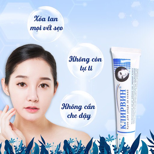 Kem dưỡng da, làm mờ sẹo Klirvin Cream Nga (25g/Tuýp),Giúp phục hồi các tổn thương da