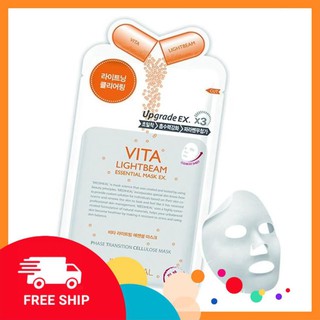 PLstore Mặt nạ dưỡng trắng sáng da Mediheal Vita Lightbeam Essential Mask Ex 25ml x10