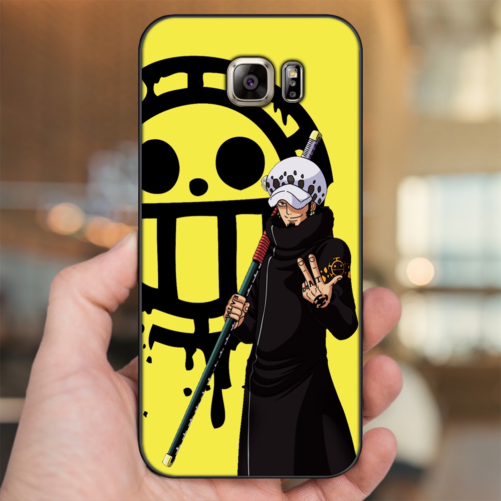 Ốp lưng Samsung Note 5 viền đen in hình Law One Piece