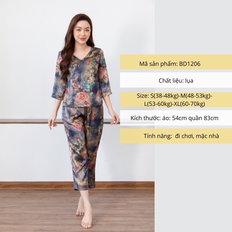 [Mã BMBAU300 giảm 7% đơn 499K] Đồ ngủ pijama lụa nữ mặc nhà cao cấp Freedy-91421202F045-91429202F100-BD1209-BD1206