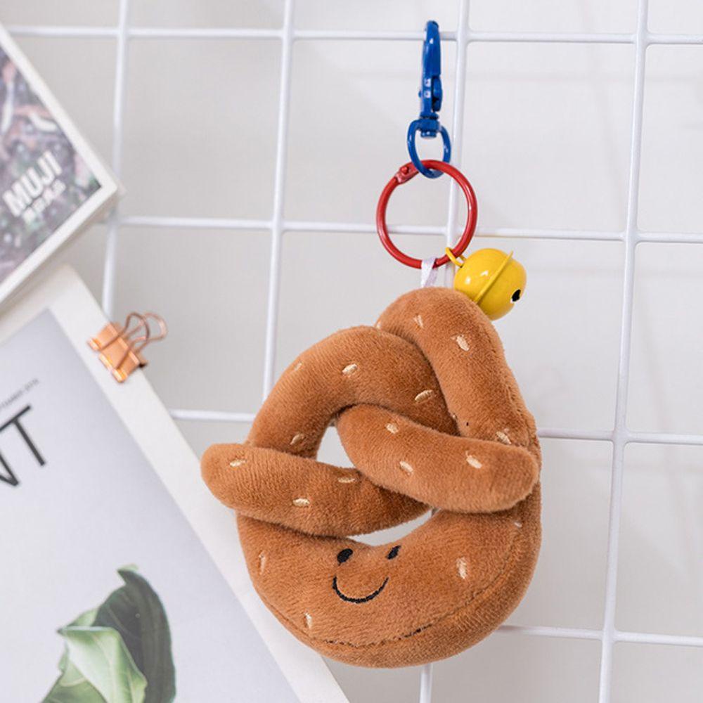 LILYES Móc Khóa Hình Thức Ăn Nhồi Bông Đáng Yêu