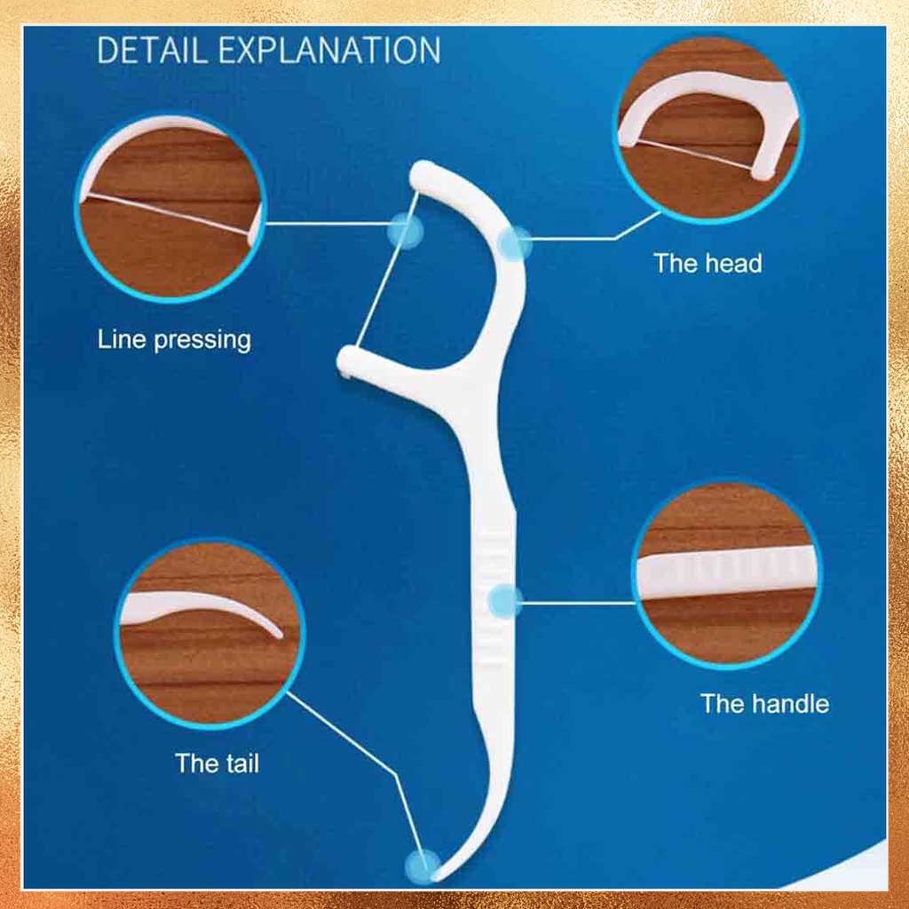 Tăm chỉ nha khoa DENTAL FLOSSERS, Chỉ nha khoa Dental Floss sợi chỉ mảnh và chắc chắn