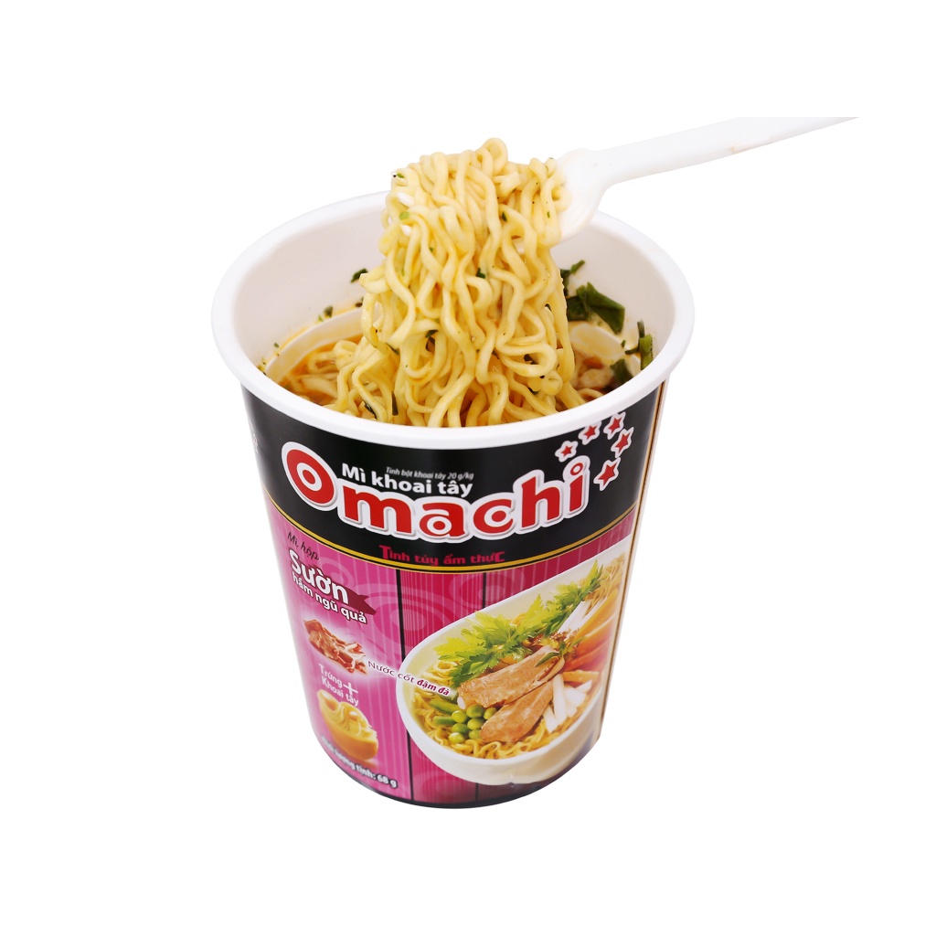 Thùng 24 ly mì khoai tây Omachi sườn hầm ngũ quả 68gr | BigBuy360 - bigbuy360.vn