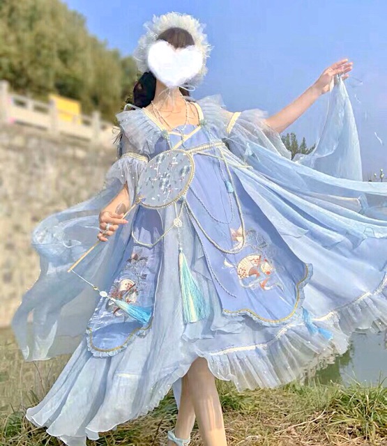 Đầm OP LOLITA Blue dream chính hãng