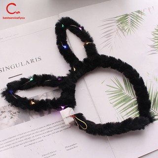 Cài Tóc Tai Thỏ Có Đèn Led Phát Sáng Độc Đáo