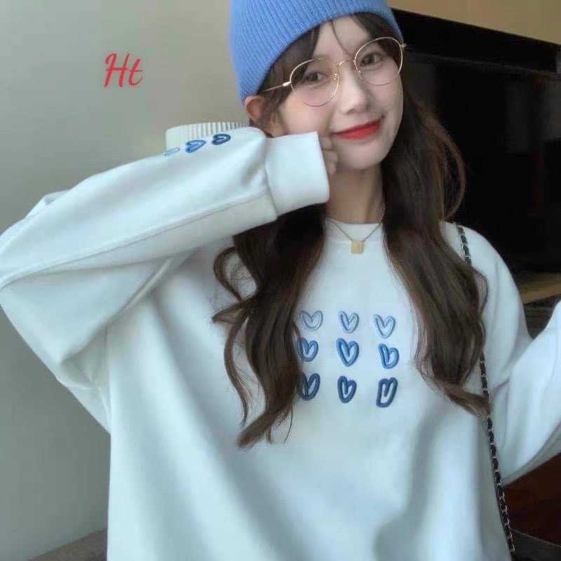 Áo sweater 9 tim nhỏ H2A