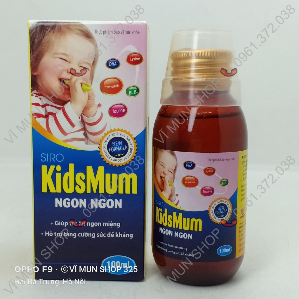Siro KidsMum NGON NGON chai 100ml