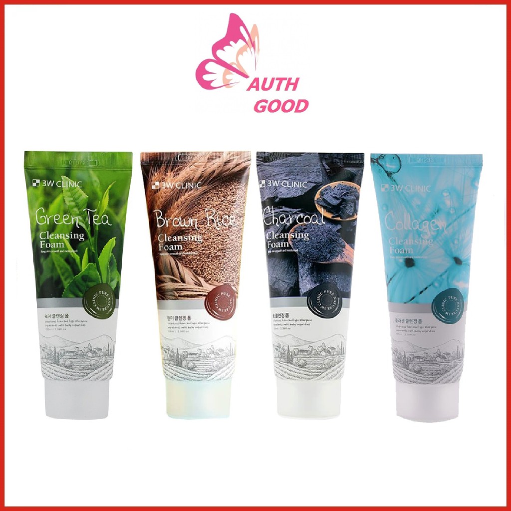 SỮA RỬA MẶT 💖FREESHIP💖 SỮA RỬA MẶT 3W CLINIC MẪU MỚI 100ML