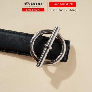 Thắt lưng da [Tặng đục lỗ dây lưng] nam cao cấp hàng hiệu không han gỉ, dây da khâu 2 viền mã tròn xiên xịn