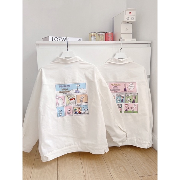 Áo khoác khaki trắng snupiee