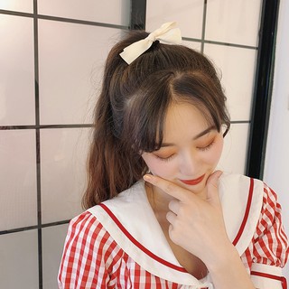 Cột tóc nơ satin mini tiểu thư - Dây buộc tóc nơ