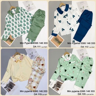 Đồ bộ mặc nhà, Lụa Satin tay dài quần dài