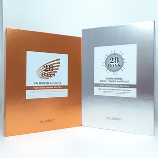 Set 28 Chai Tinh Chất Tế Bào Gốc-Cá Hồi Suiskin Salmon DN Ampoule/ Tinh chất trắng da Glutathione Brightening (2ml×28)