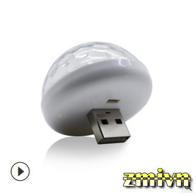 Đèn Led DJ USB Đảng Đèn Cảm Biến Theo Nhạc USB Mini màu ngẫu nhiên