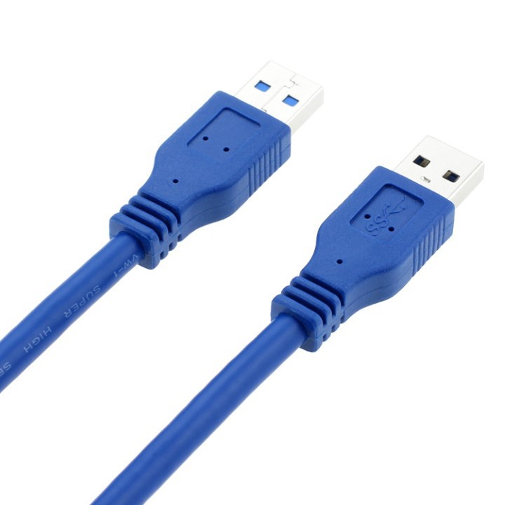 Cáp Usb 3.0 Hai Đầu Đực 1.5M (Xanh) Truyền Dữ Liệu Tốc Độ Cao - Dùng Cho Ổ Cứng Di Động, Hdd Box