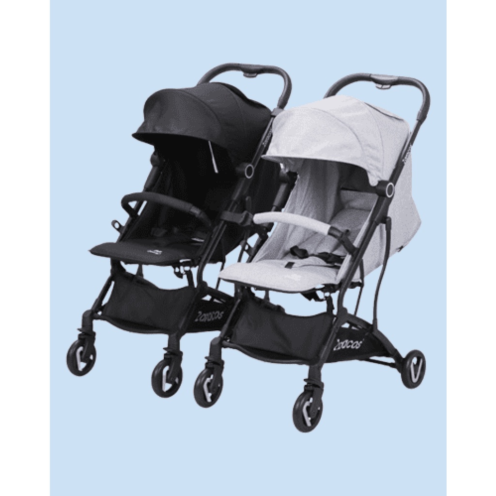Xe đẩy đôi tách rời cho bé Zaracos Norio 9026 Black + Gray – Zaracos Việt Nam