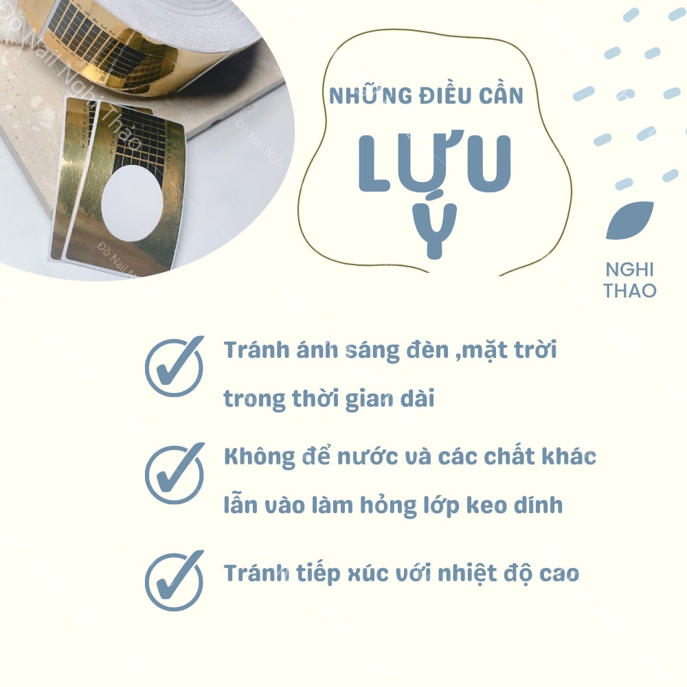 Giấy form móng đắp gel bột LADURA