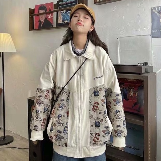 Áo Khoác Nam Dáng Rộng Thời Trang Đa Phong Cách Nữ Thường Ngày Bigsize Jacket In Phong Cách Hàn Quốc Pop Unisex Khoác ÁO KhoáC Gió ĐẹP