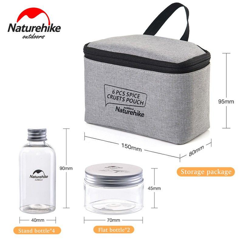 [Freeship Extra] Bộ lọ đựng gia vị dã ngoại Naturehike kèm túi NH17T011-P | BigBuy360 - bigbuy360.vn