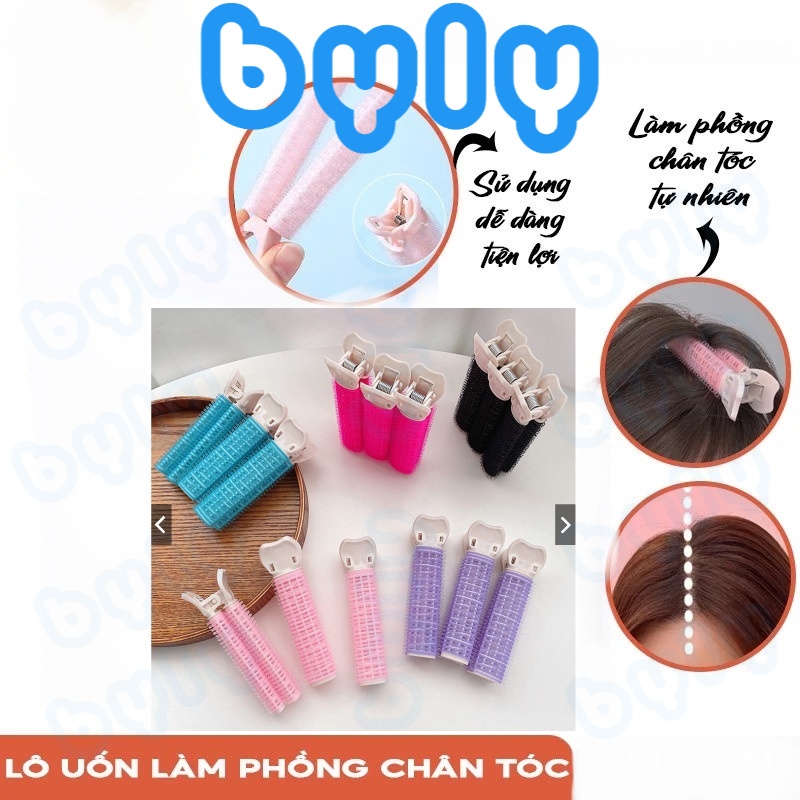 Lô cuốn tóc làm phồng chân tóc có kẹp dễ dàng sử dụng - ByLy Store