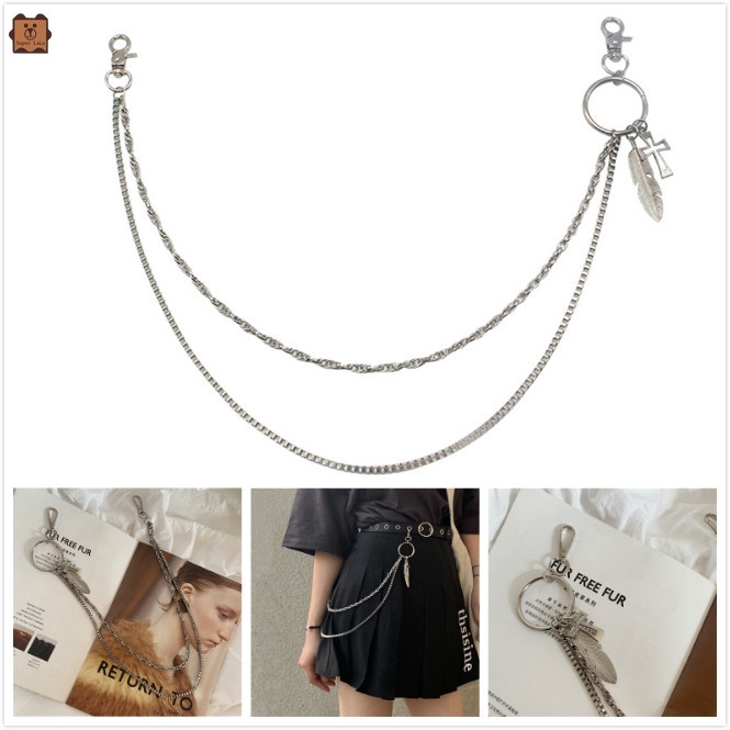 Dây Chuyền Kim Loại Trang Trí Quần Phong Cách Retro