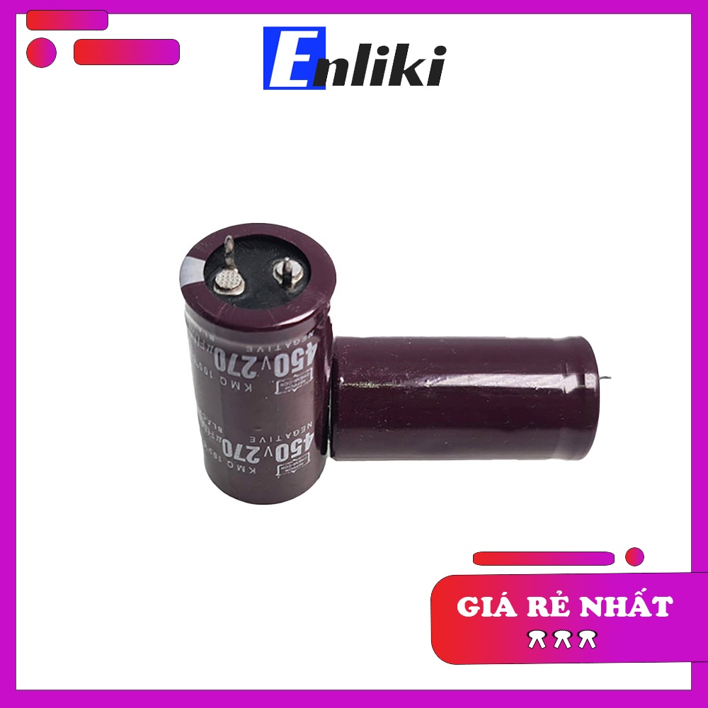 Tụ 270uF 450V Chân Cứng 2.5x5cm