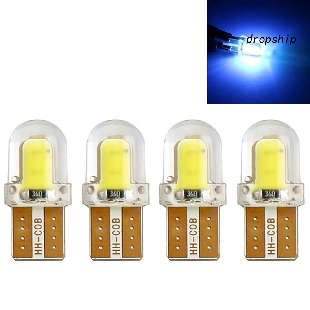 Set 4 bóng đèn led t10 w5w 12v chuyên dụng cho xe hơi