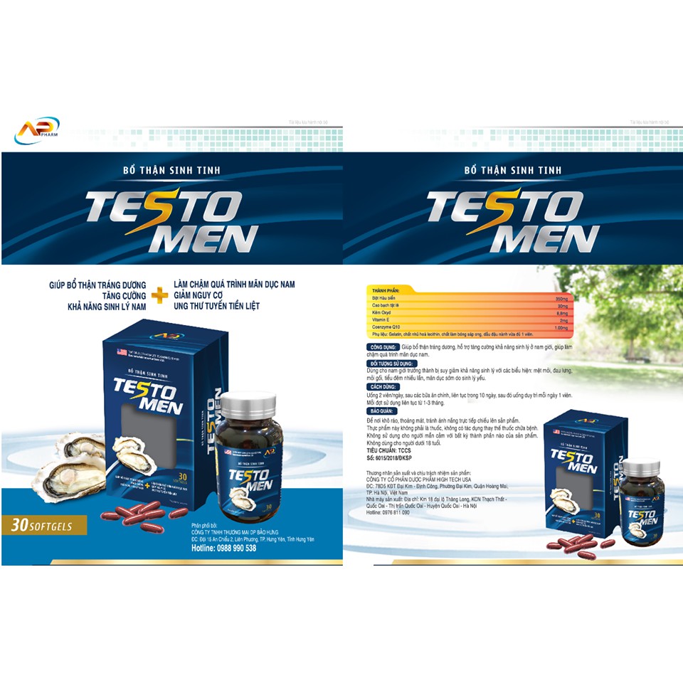TESTO MEN Hỗ Trợ Trị Yếu Sinh Lý, Tăng Cường Sinh Lý Nam Giới (30Viên) | BigBuy360 - bigbuy360.vn