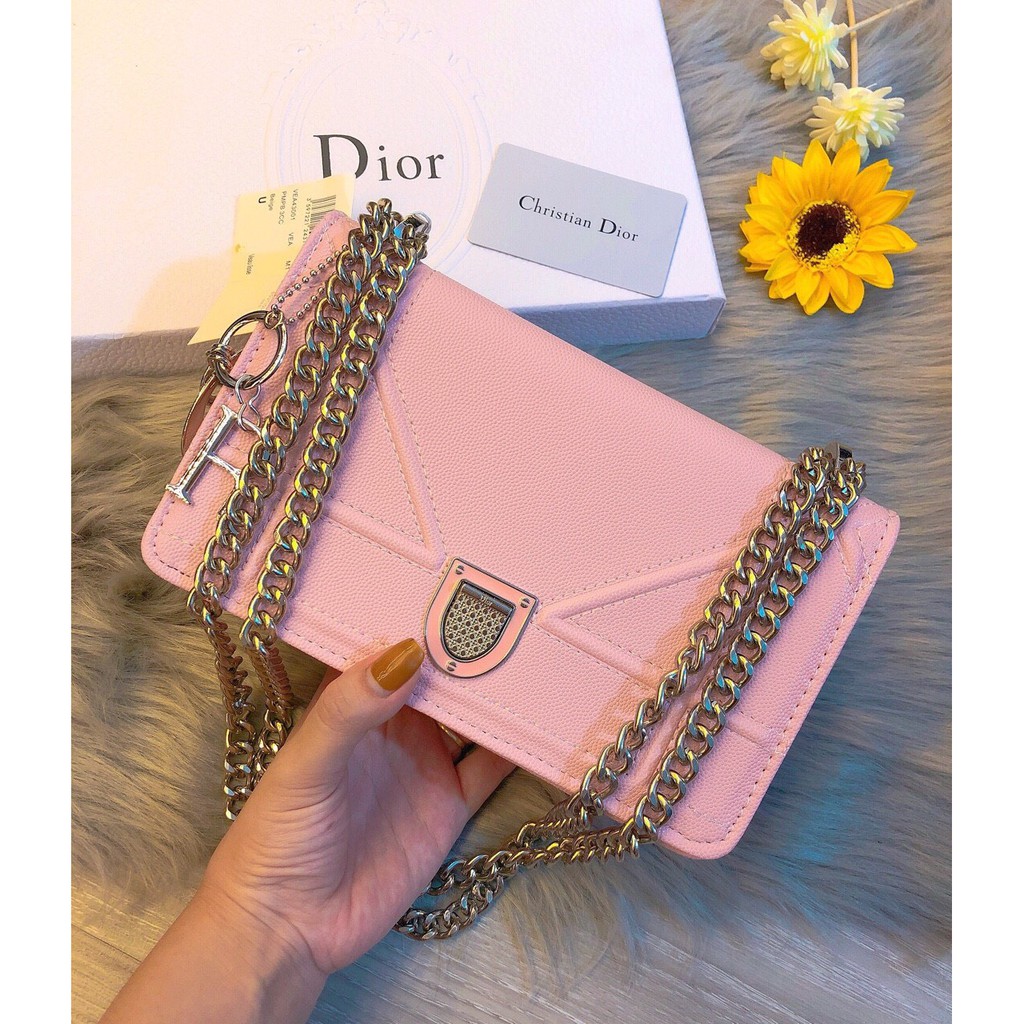 Túi xách dior da sần vỡ hộp