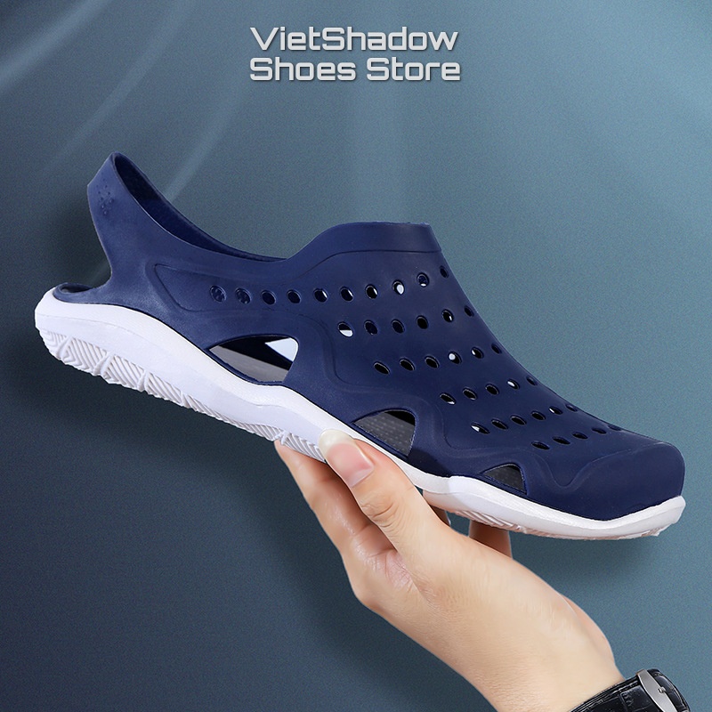 Dép sục nam kiểu Swiftwater chất liệu mũ giày PVC kết hợp đế TPU mềm êm không thấm nước - Mã SP 6007