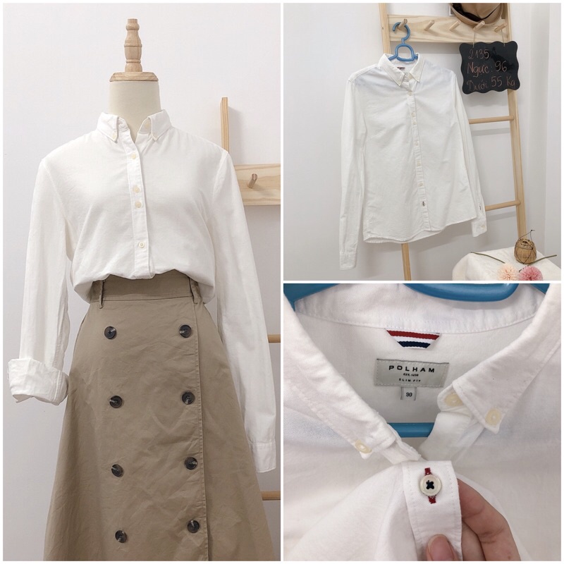 Áo xô trắng vin trắng dưới 60 kg