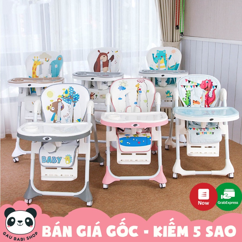 FREE SHIP !!! Ghế ngồi ăn cao đa năng cao cấp Aricare chính hãng